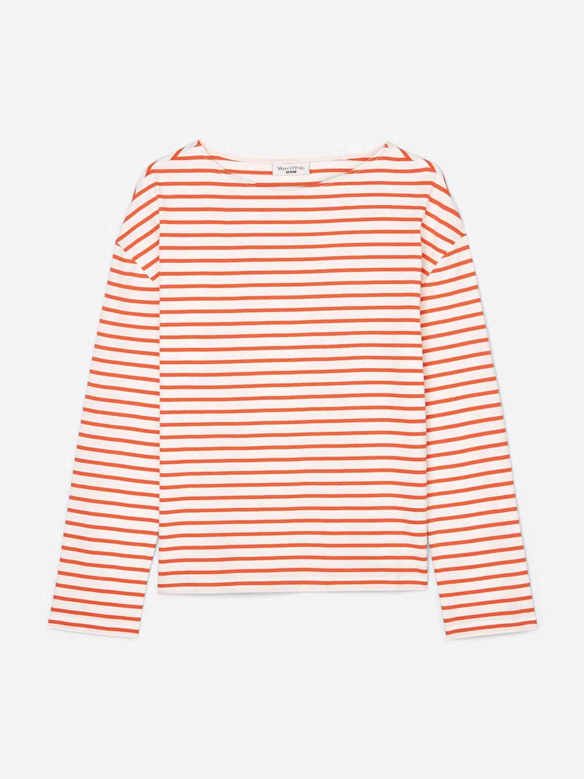 Ladies Striped Long Sleeve Top