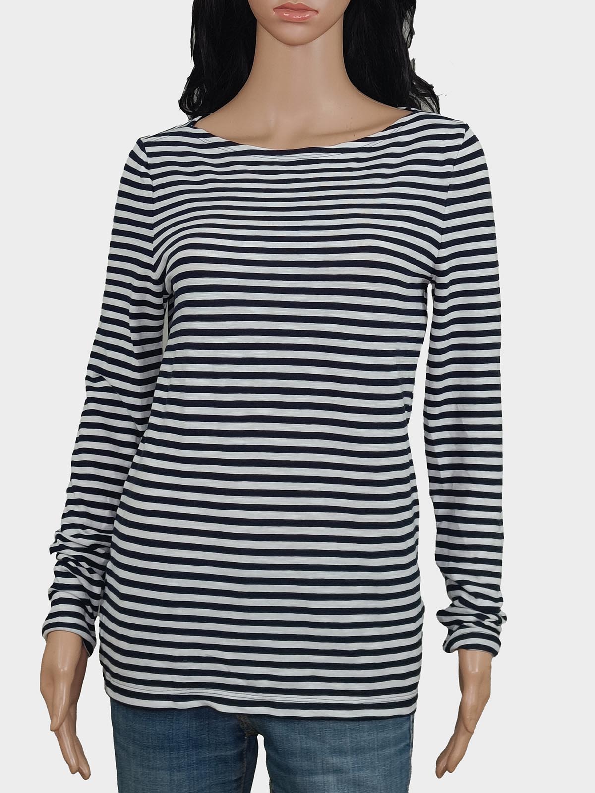 Ladies Striped Long Sleeve Top