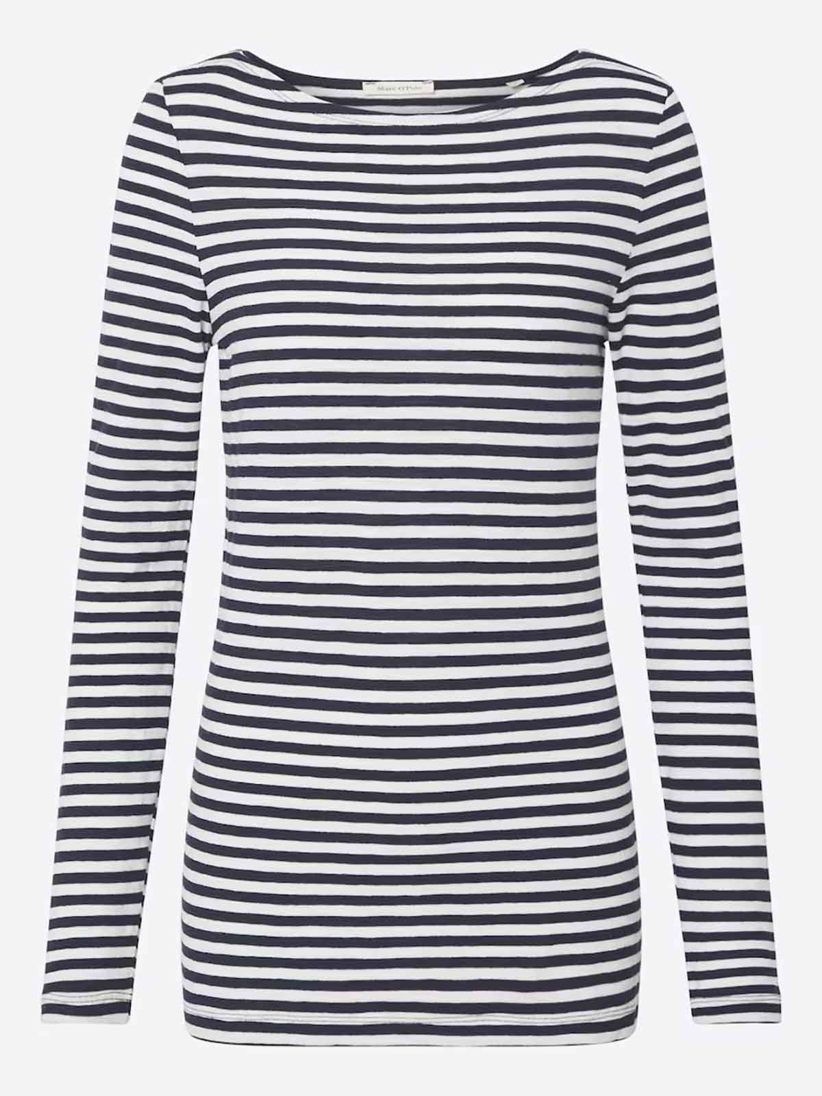 Ladies Striped Long Sleeve Top