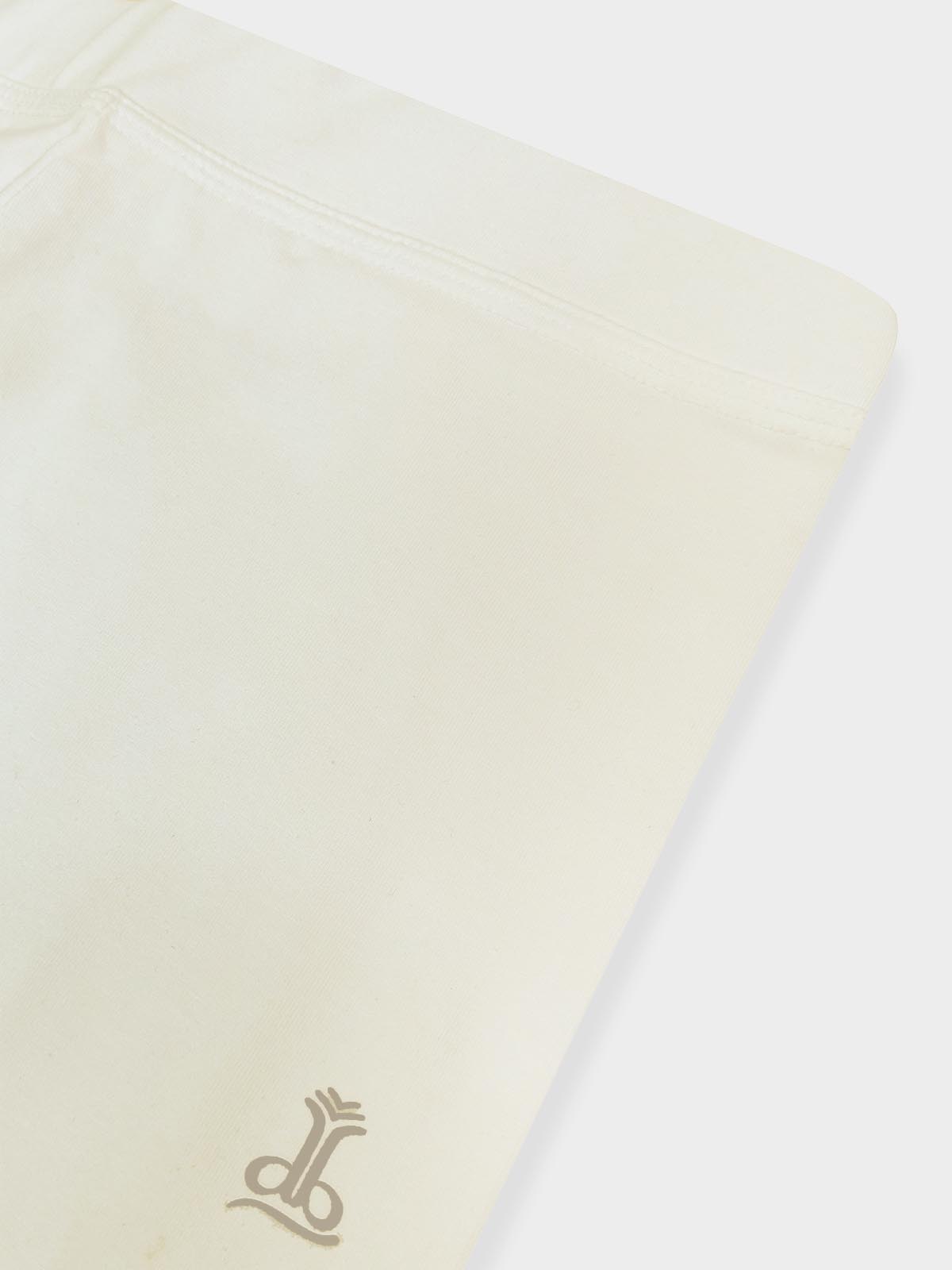 Ladies Ankle Fit Off White Leggings