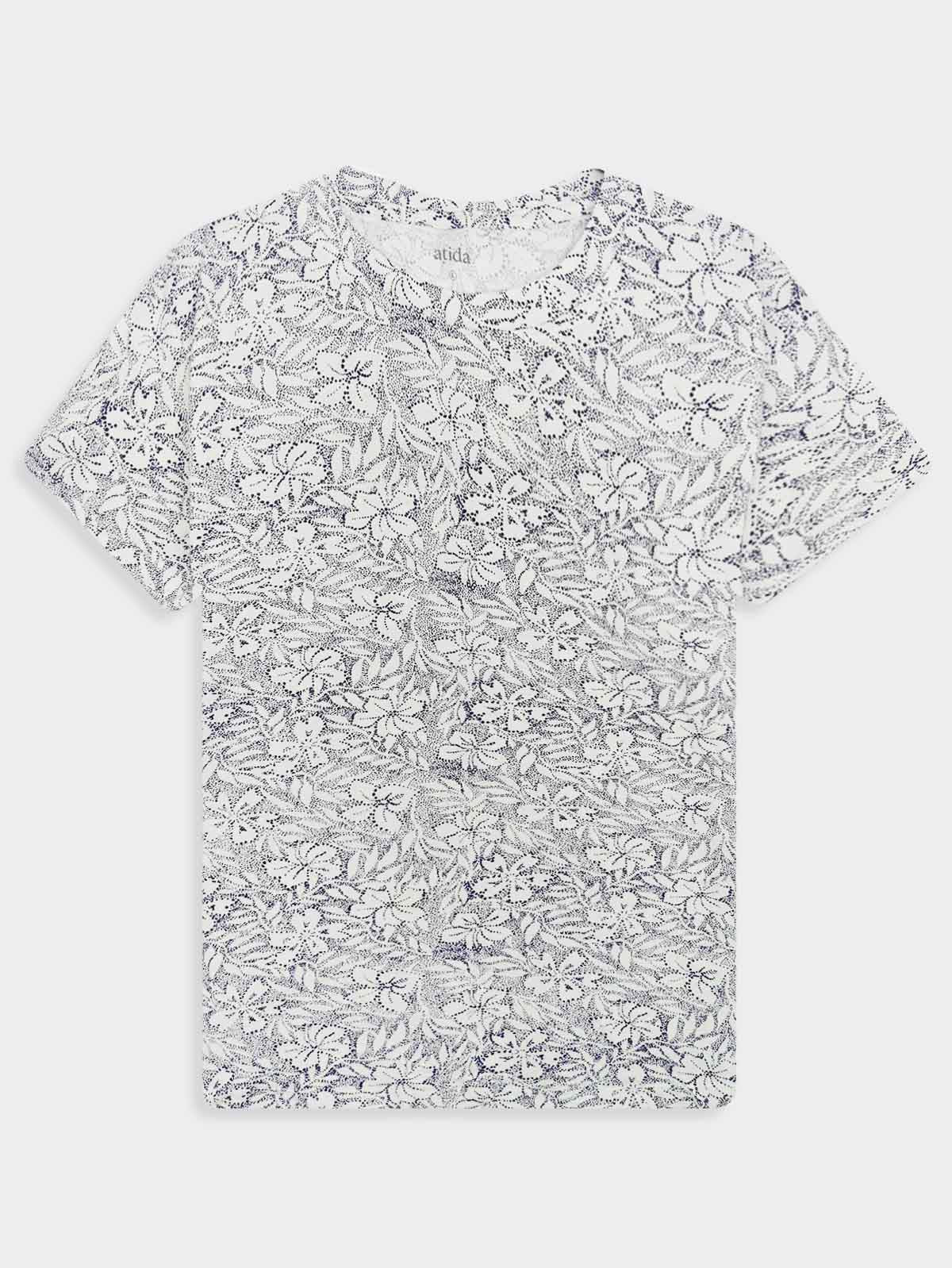 Ladies White AOP Top