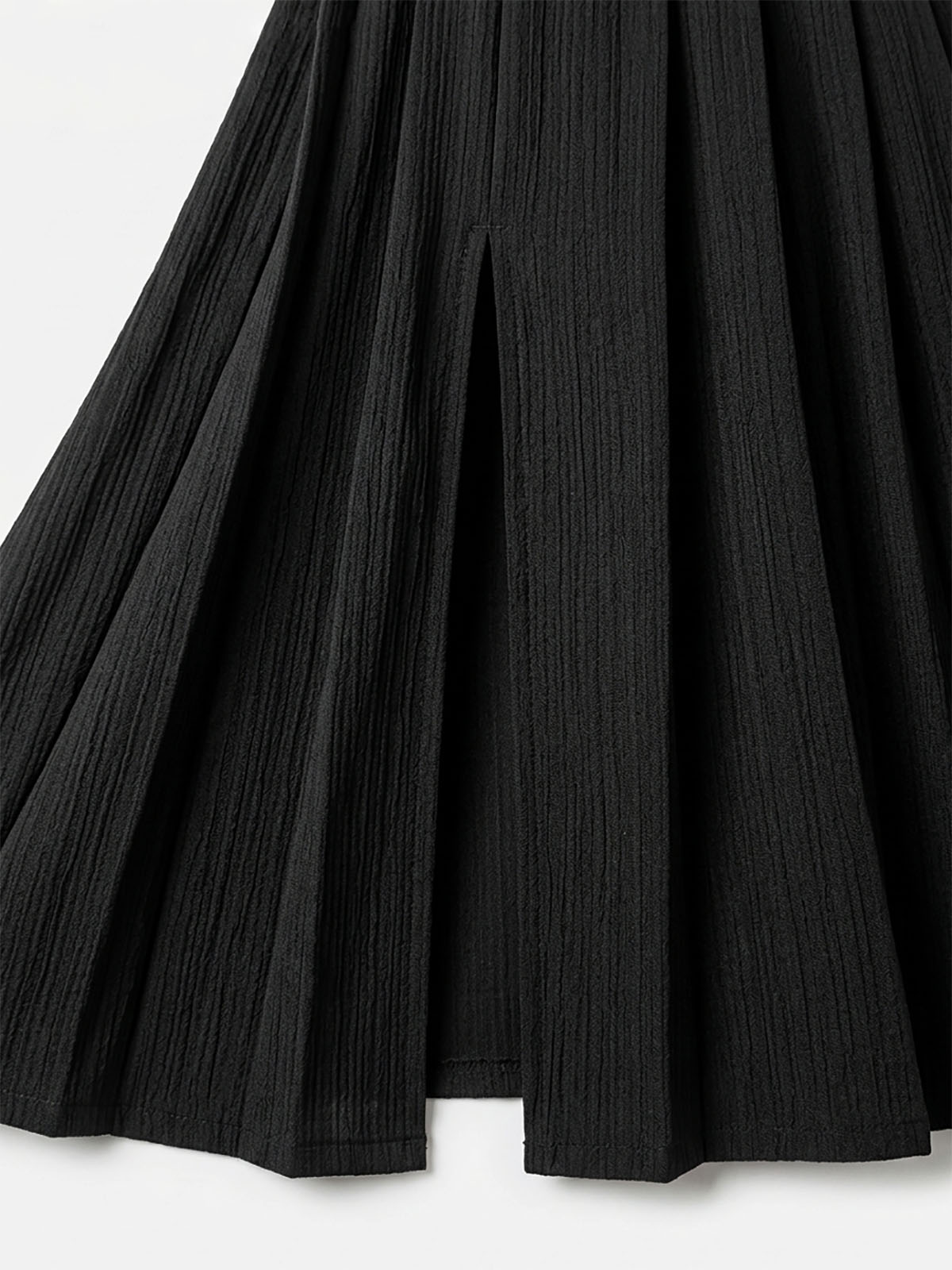 Ladies Viscose Crinkle Woven Skirt