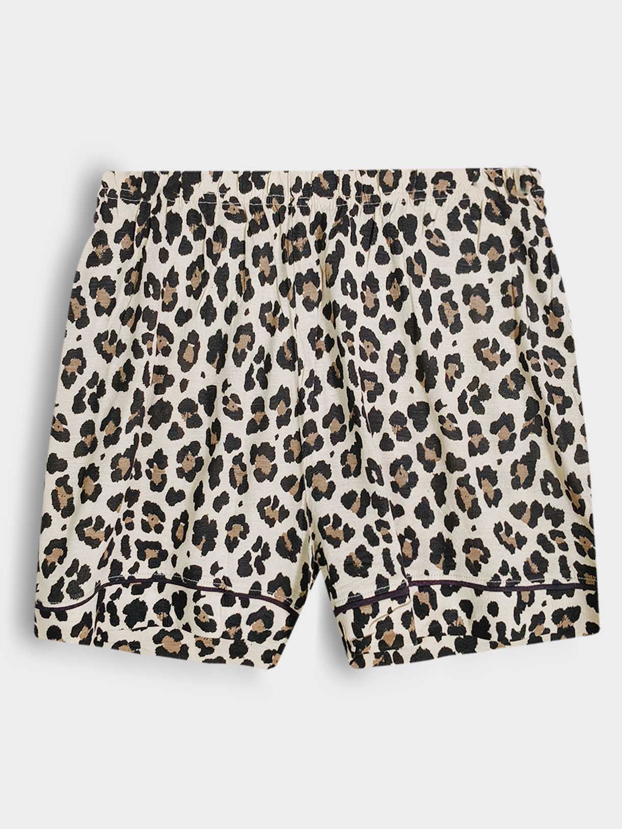 Ladies Printed Viscose Short Set