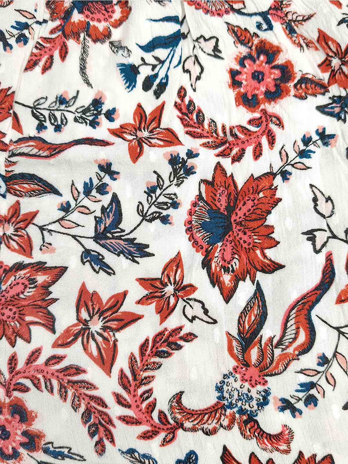 Ladies Viscose Printed Dungaree