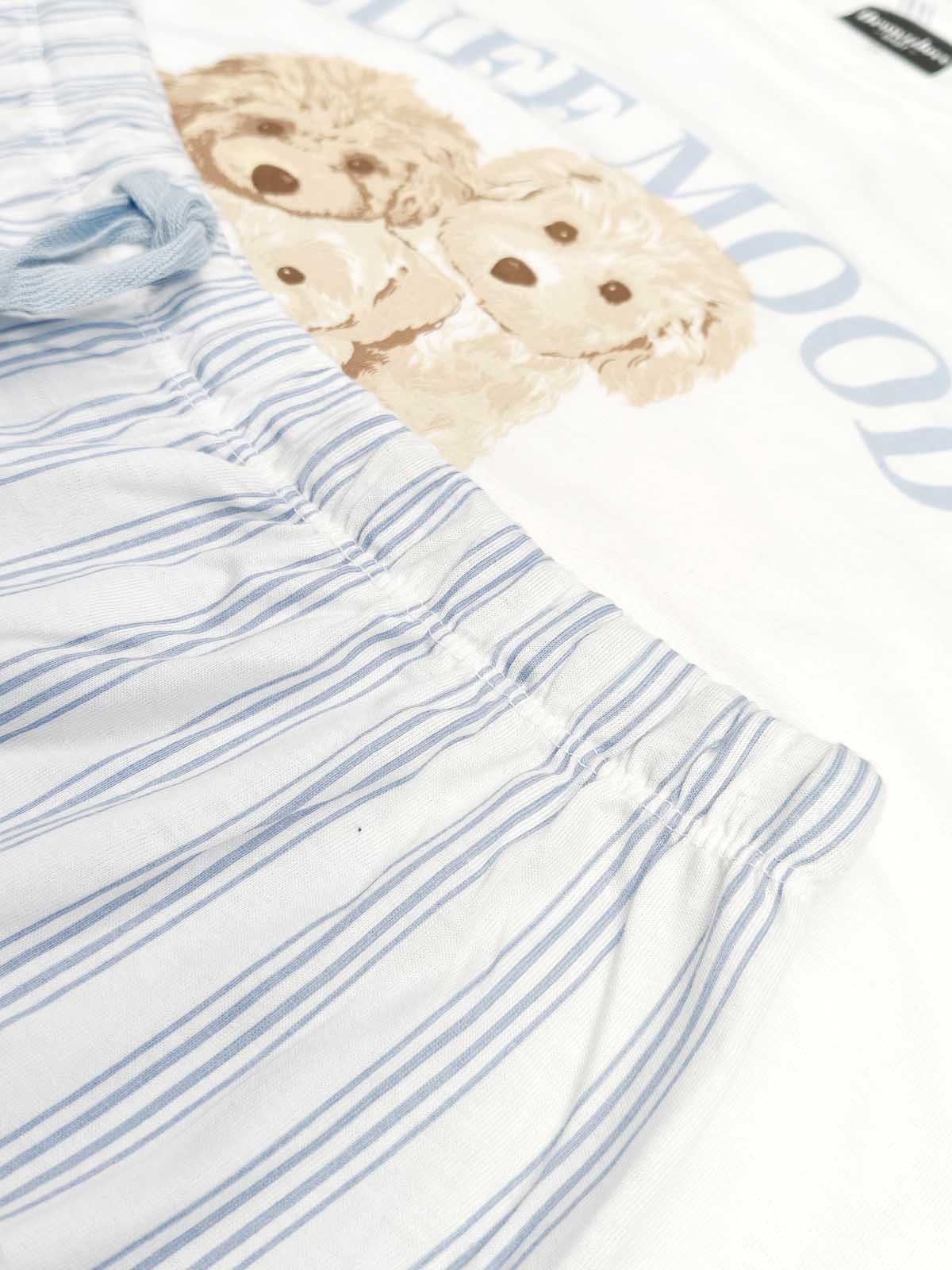 Ladies Puppy Printed Shorty Set