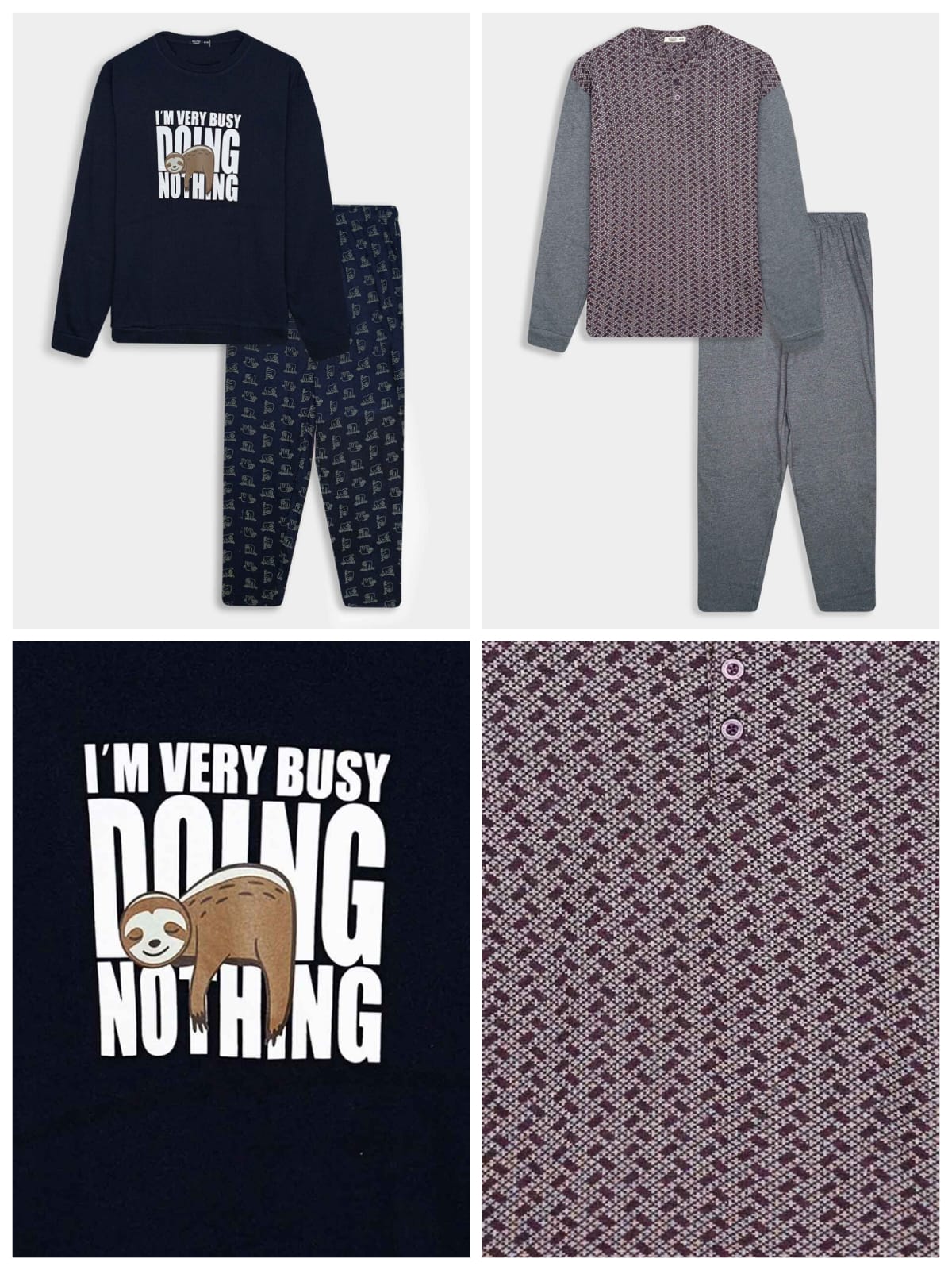 Mens Winter Pyjama Sets