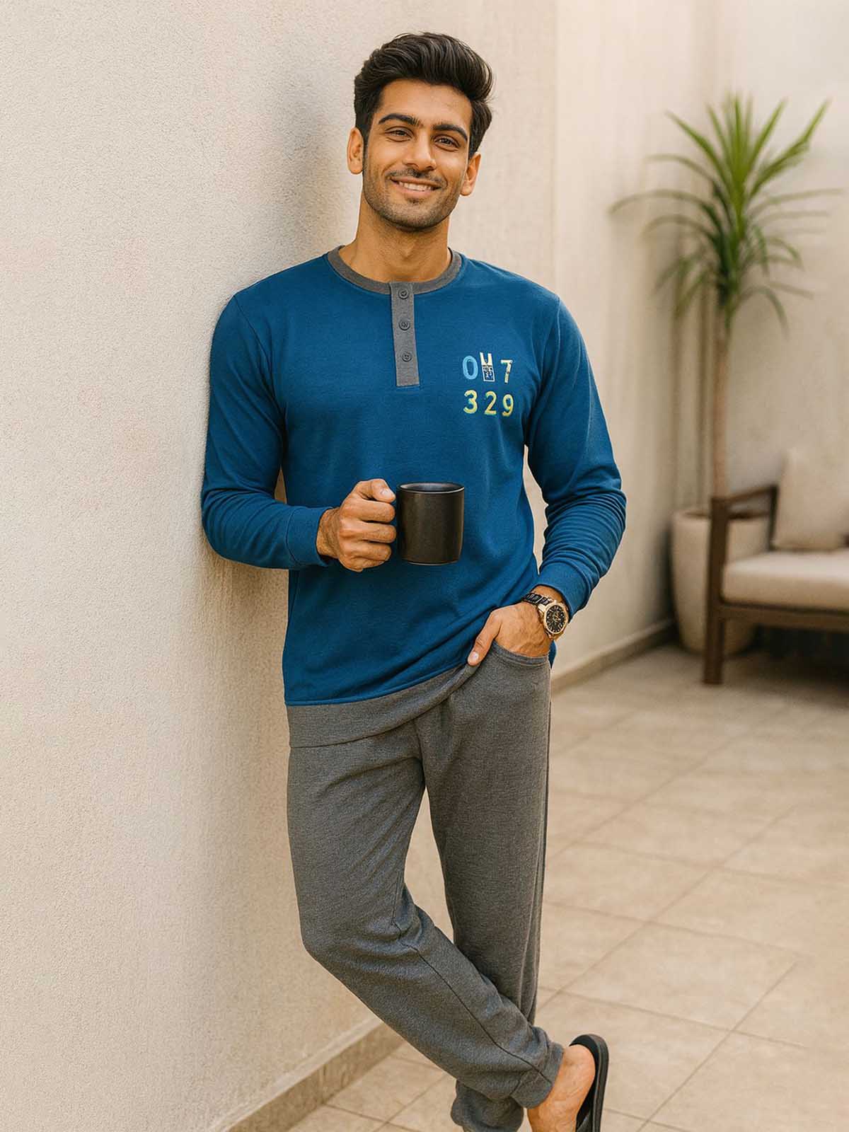 Mens Winter Pyjama Set