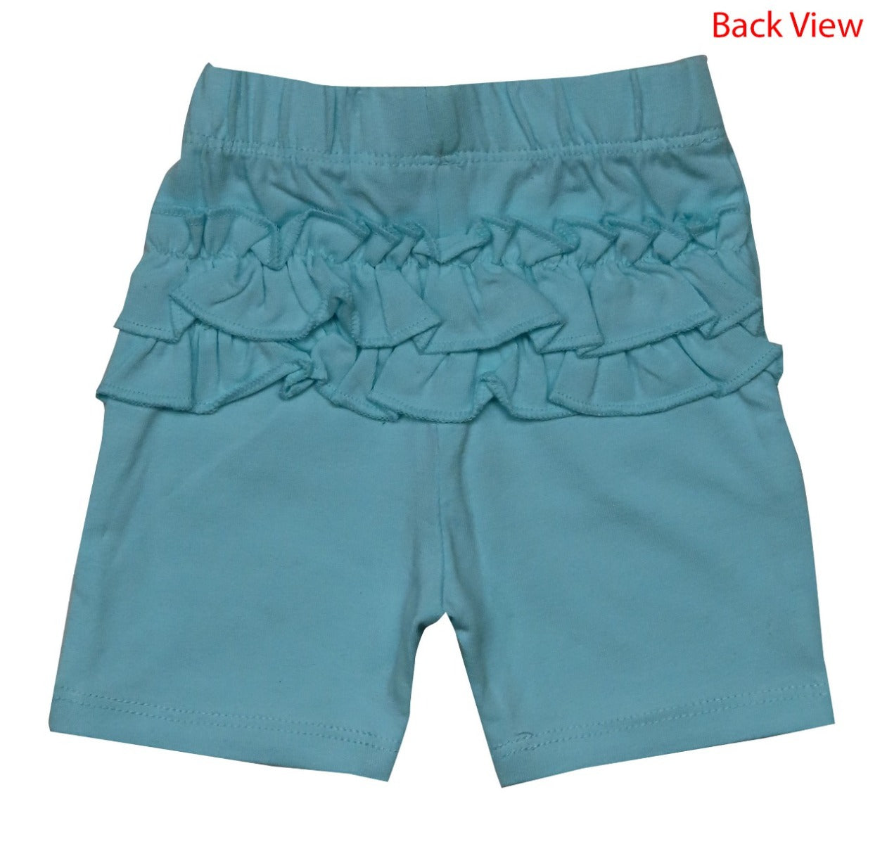 Baby Girls Knit Shorts With Frill Trims