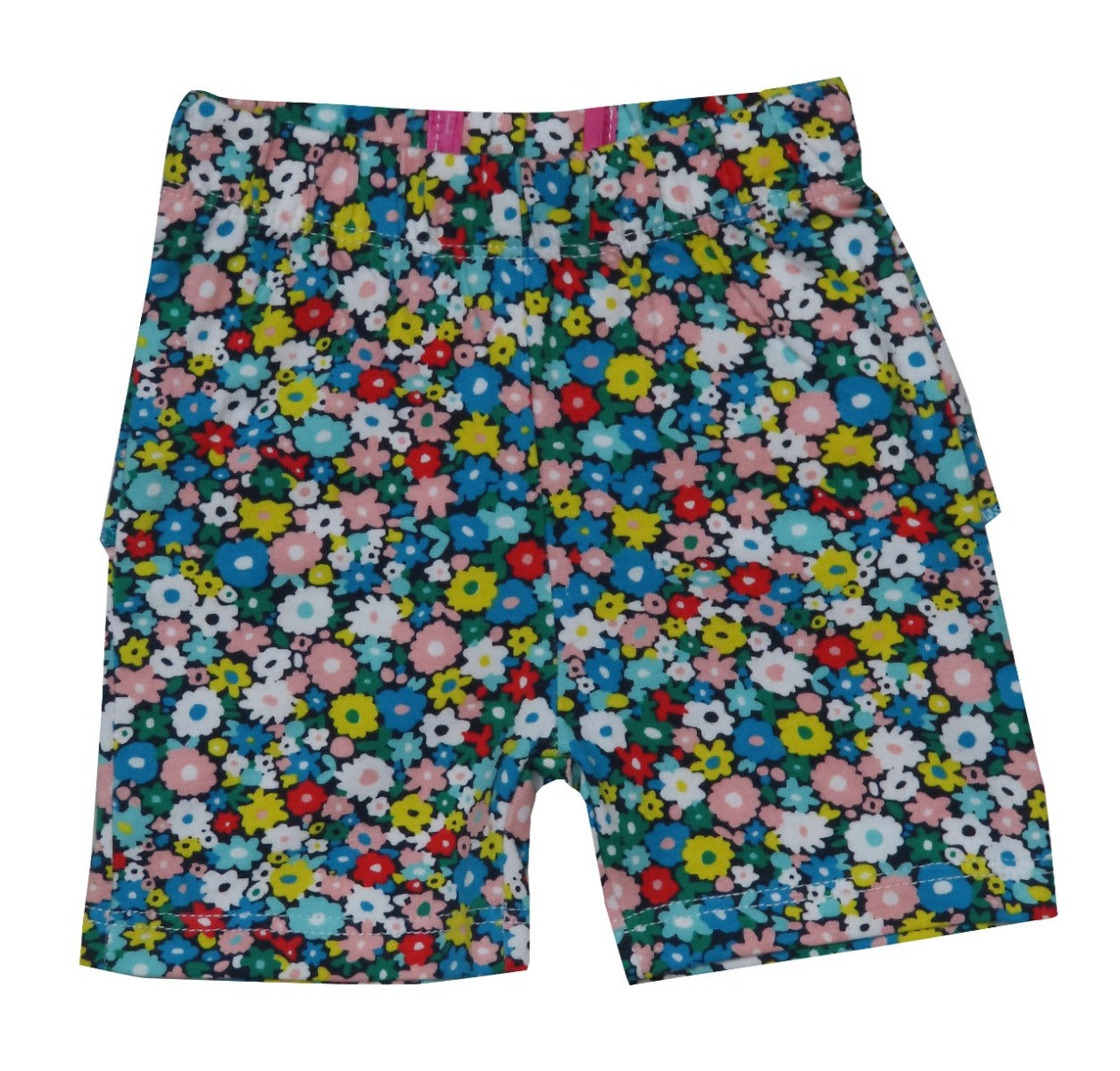 Baby Girls Knit Shorts With Frill Trims