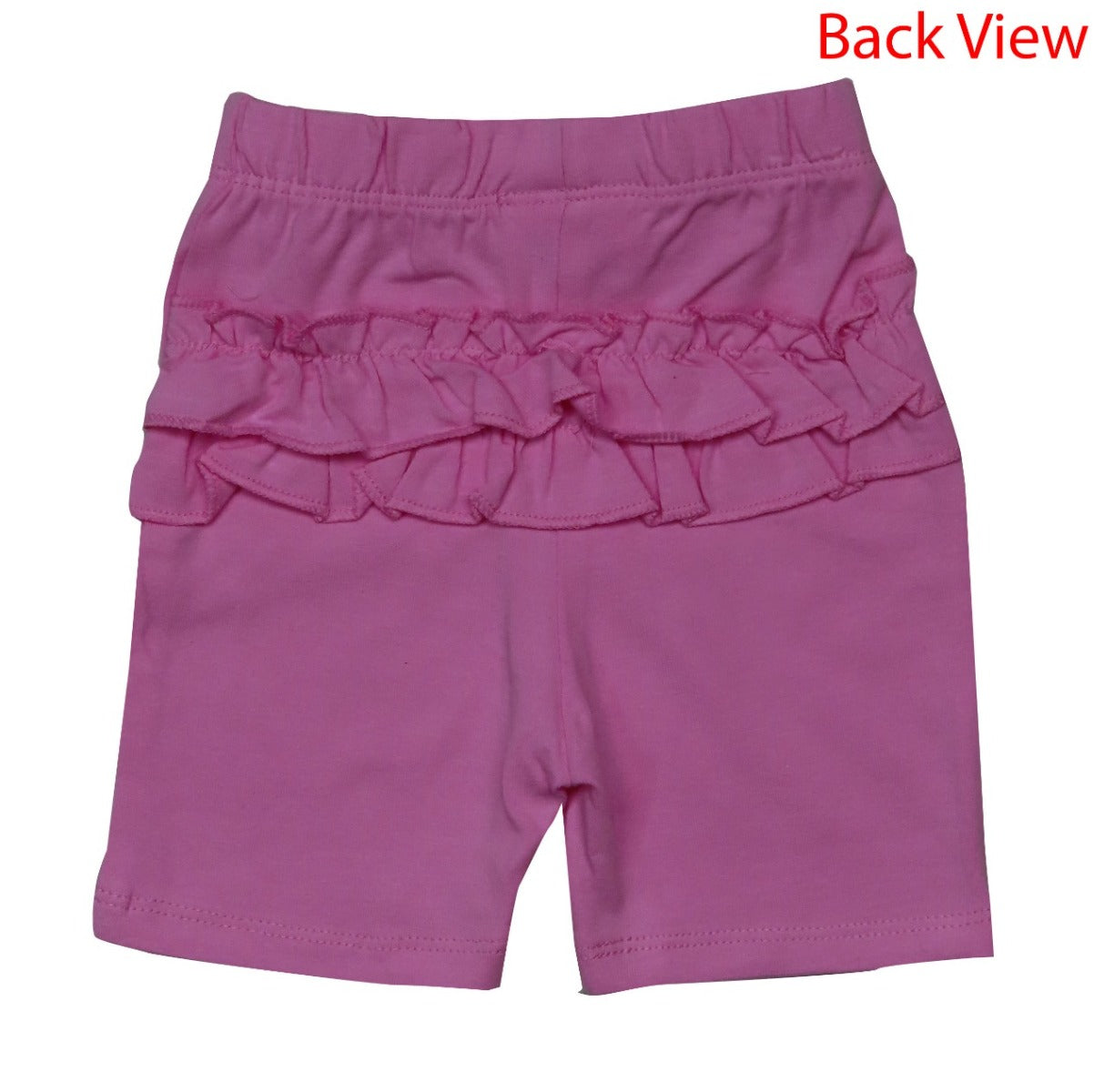 Baby Girls Knit Shorts With Frill Trims