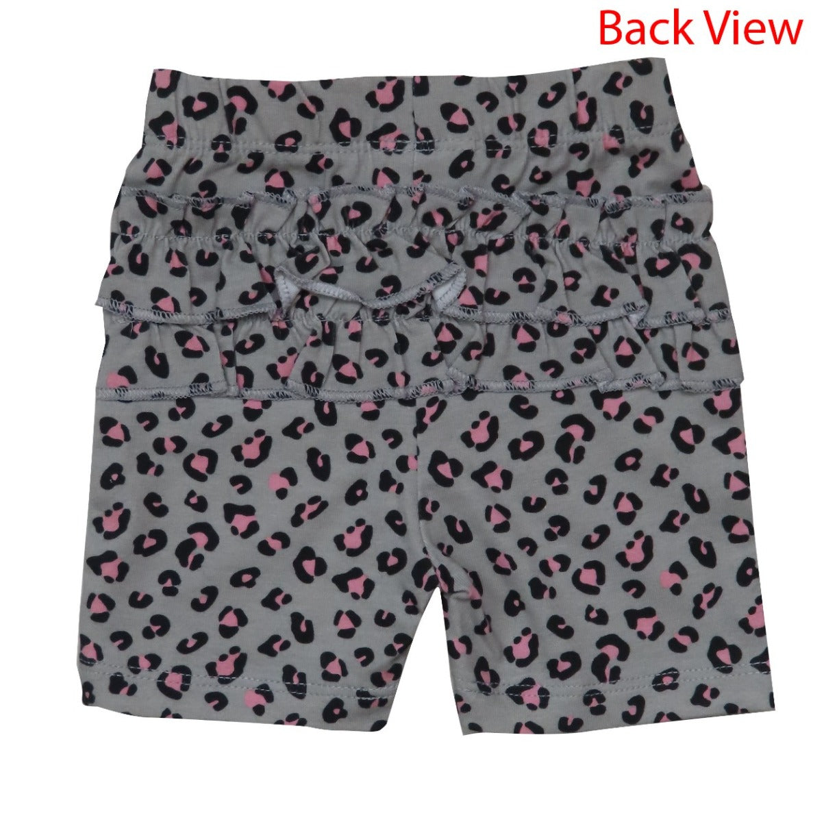 Baby Girls Knit Shorts With Frill Trims