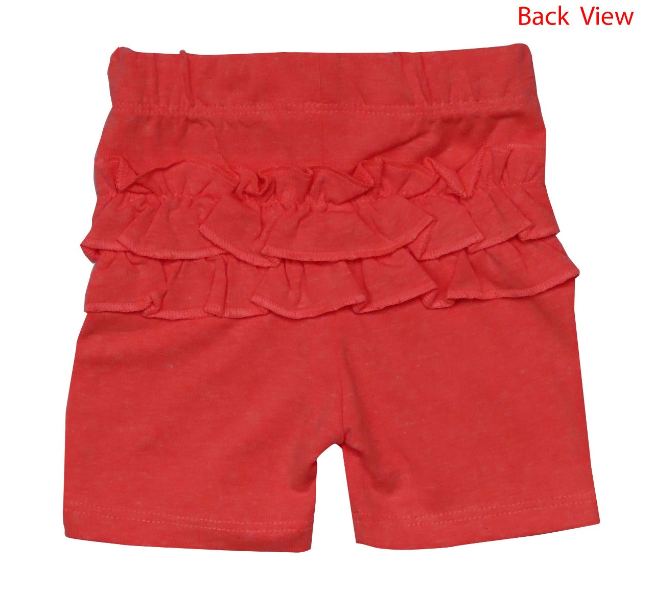Baby Girls Knit Shorts With Frill Trims