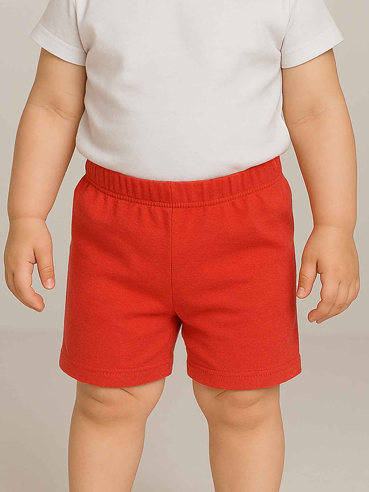 Baby Girls Knit Shorts With Frill Trims