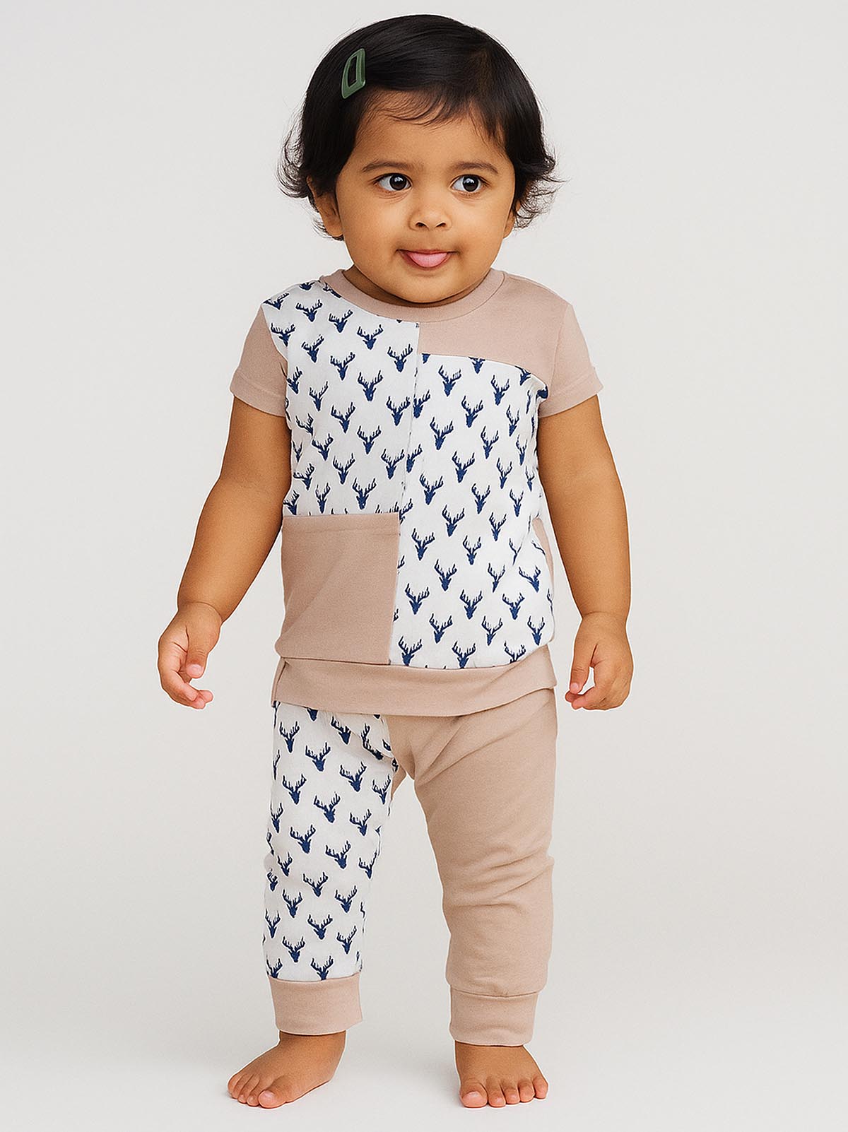 Baby Girls Printed Pyjama Set