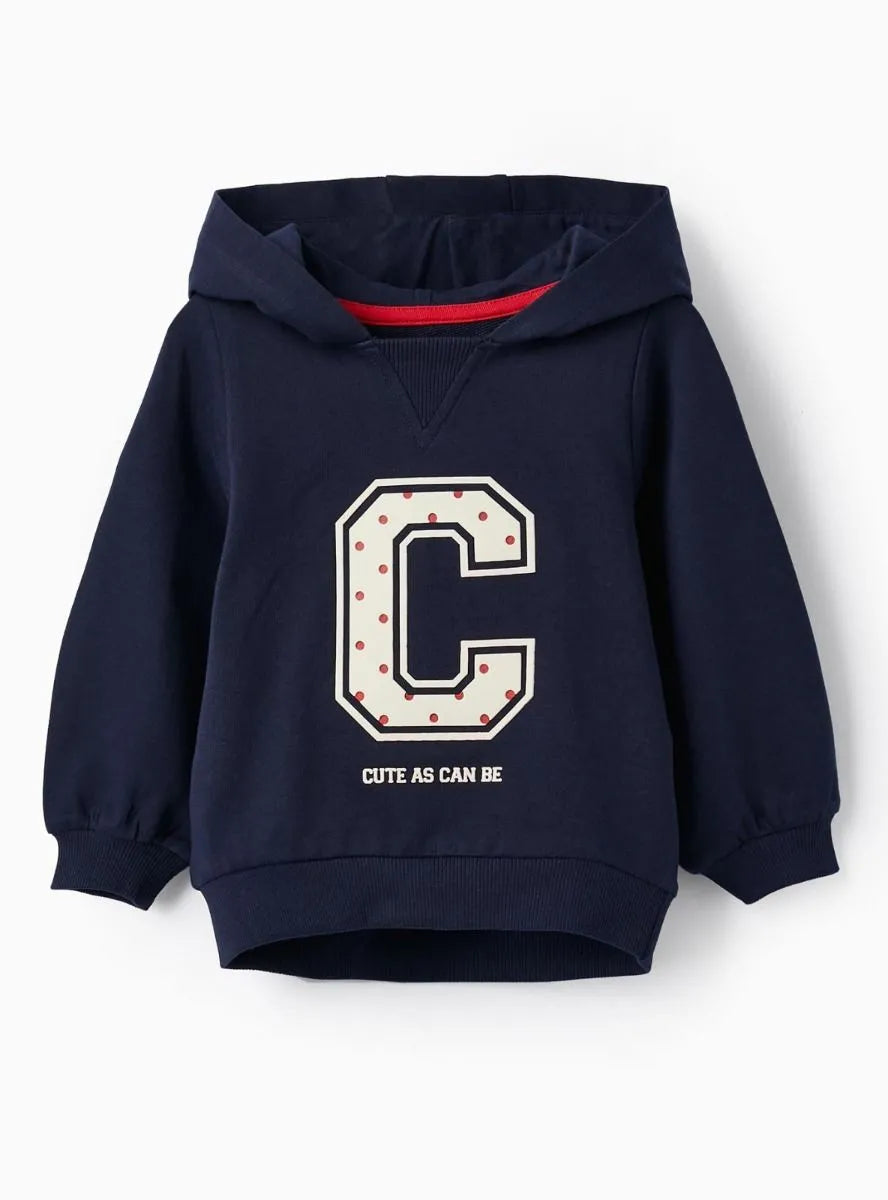 Girls Hooded Pullover Sweatshirt - Main Image