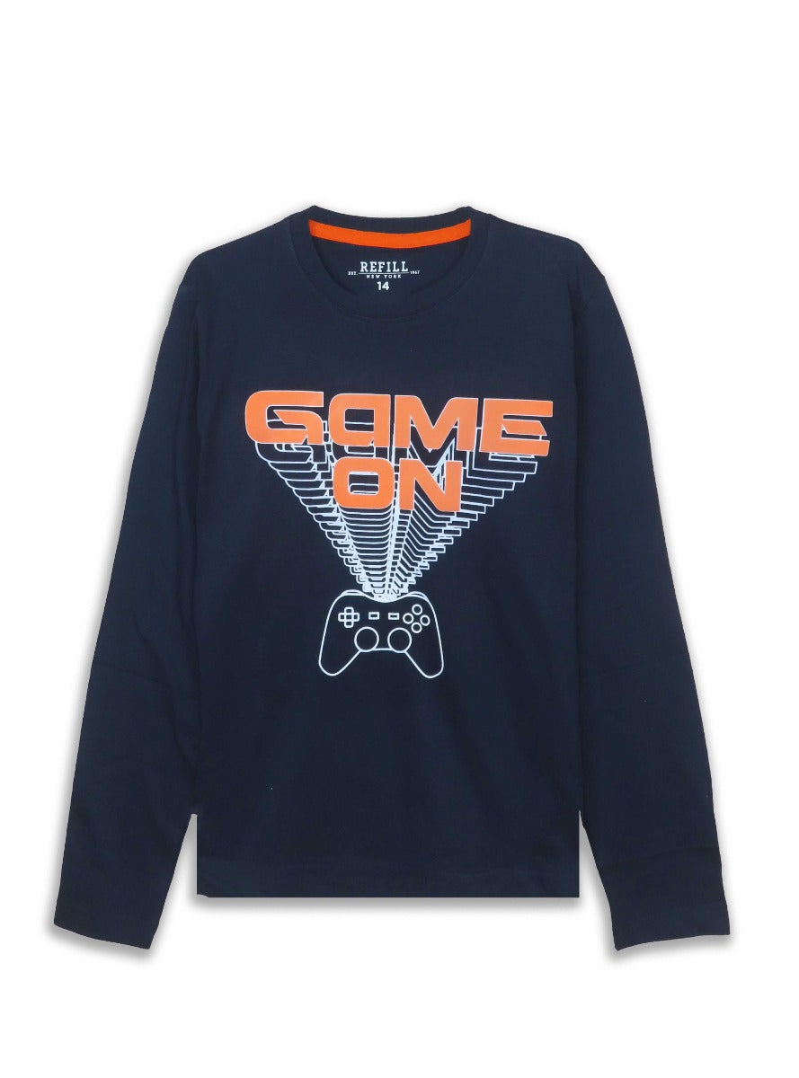 Boys Long Sleeve Printed T Shirts
