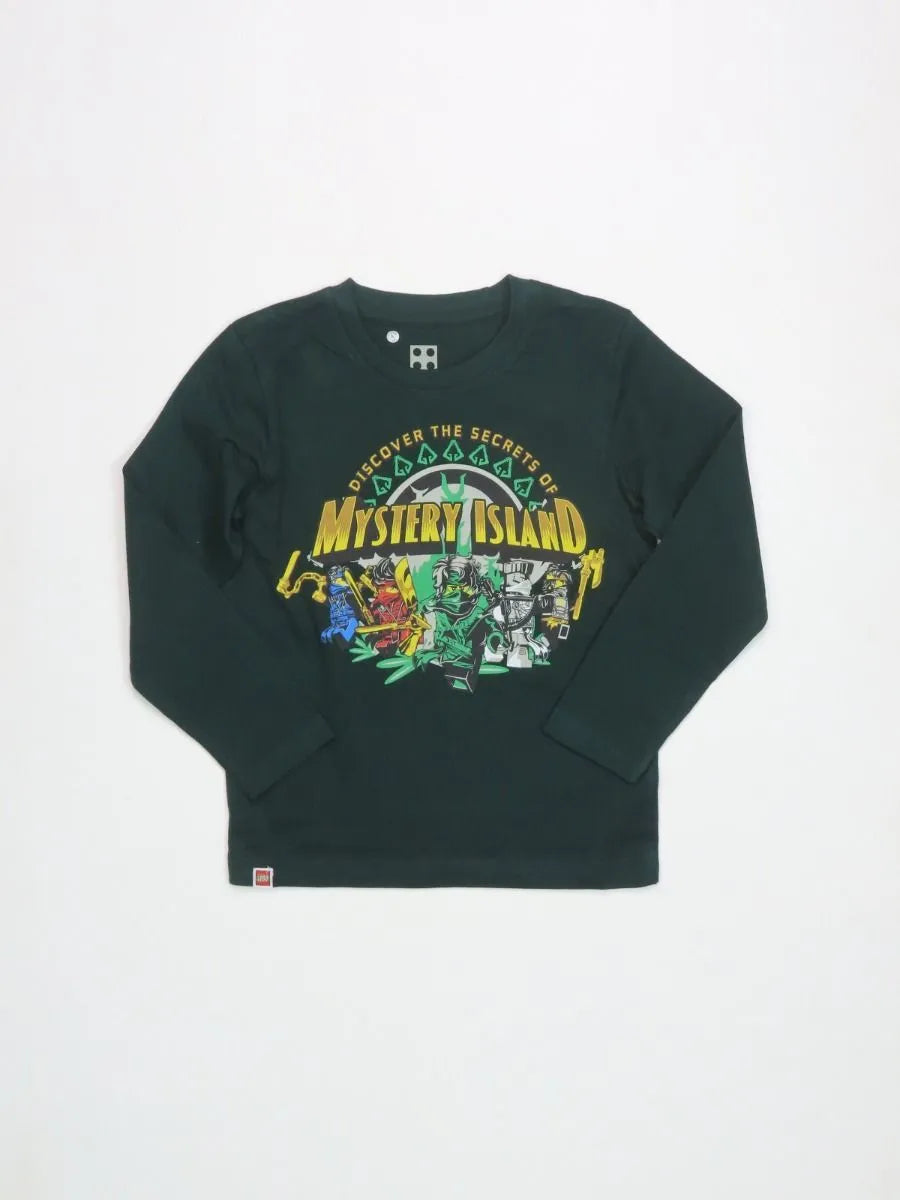 Boys Long Sleeve T Shirt Green