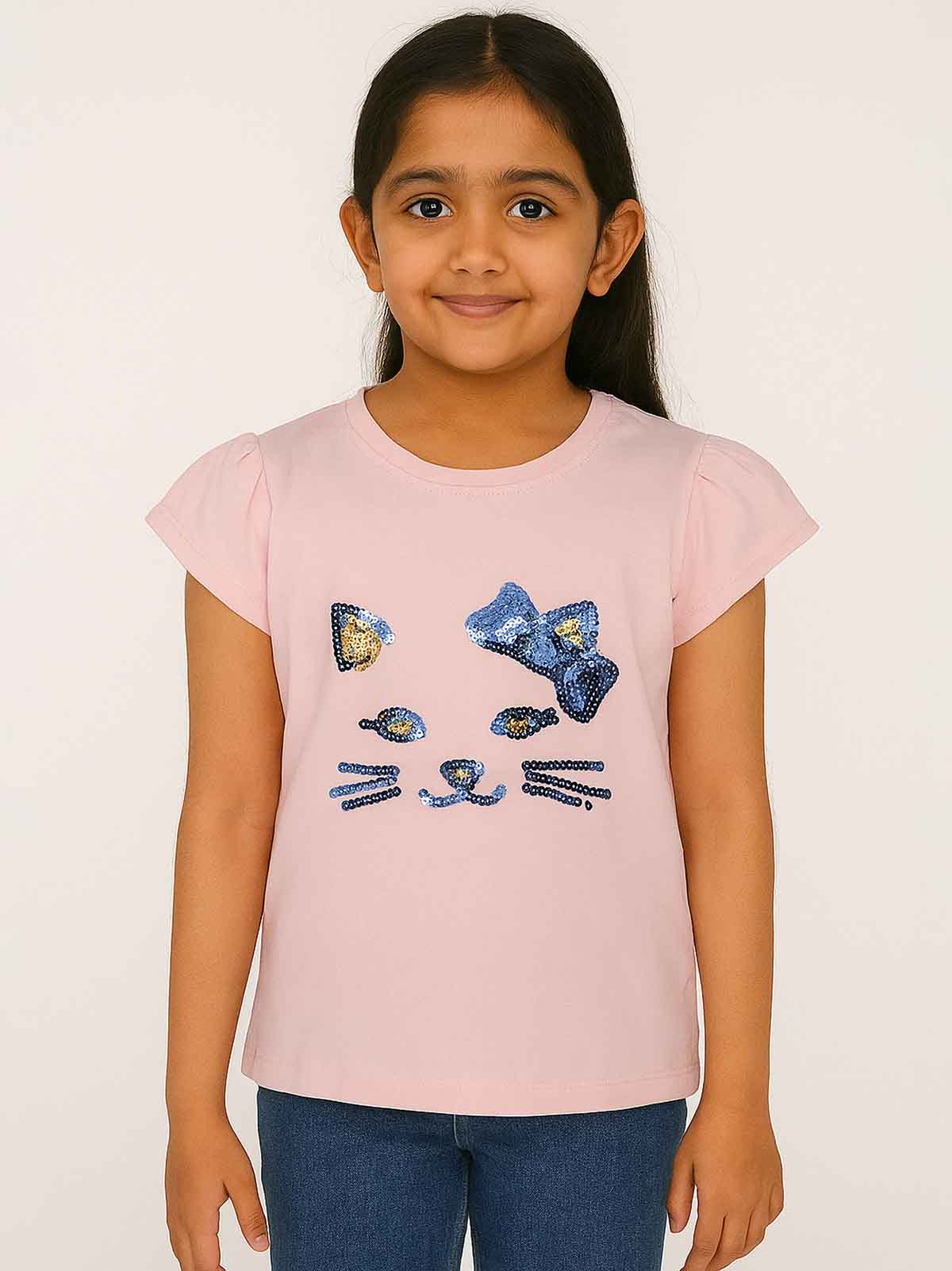 Girls Applique and Sequin Tops