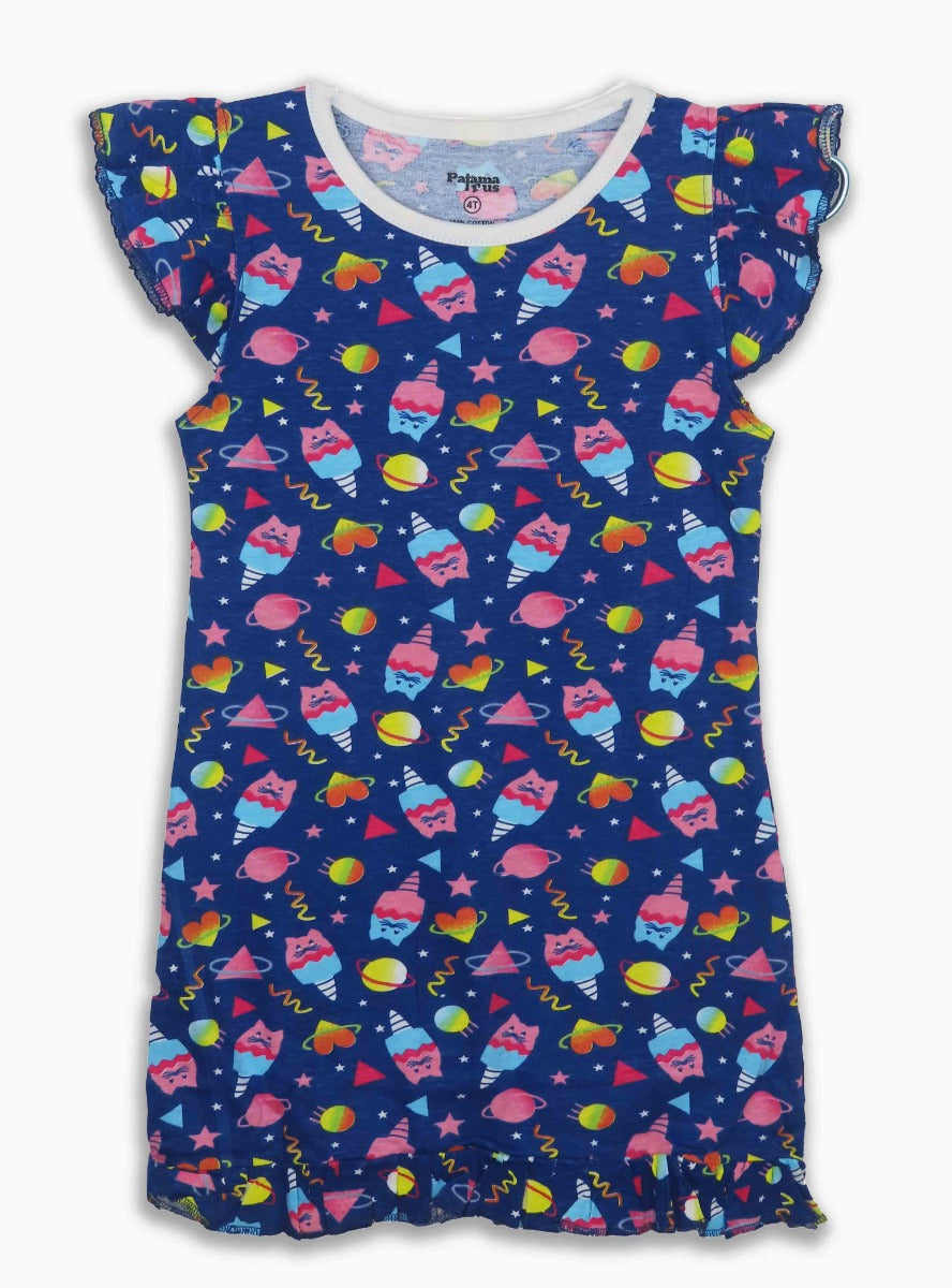 Girls Printed Short Nighty
