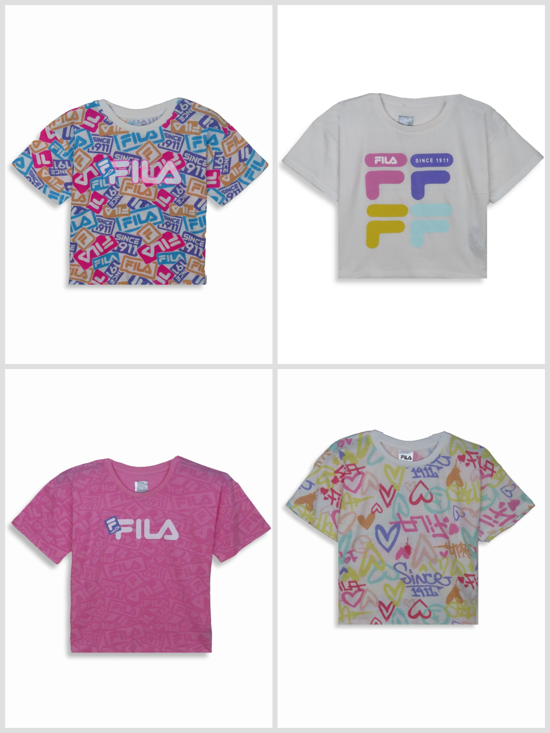 Girls Crop T Shirts Assorted