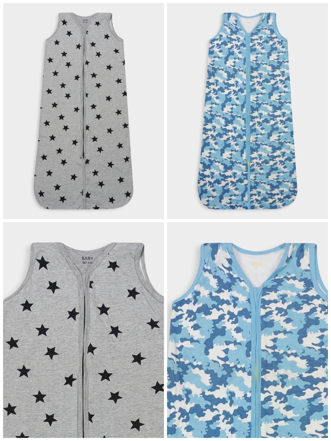 Baby Sleeveless Printed Sleeping Bags