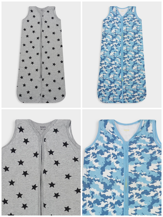 Baby Sleeveless Printed Sleeping Bags