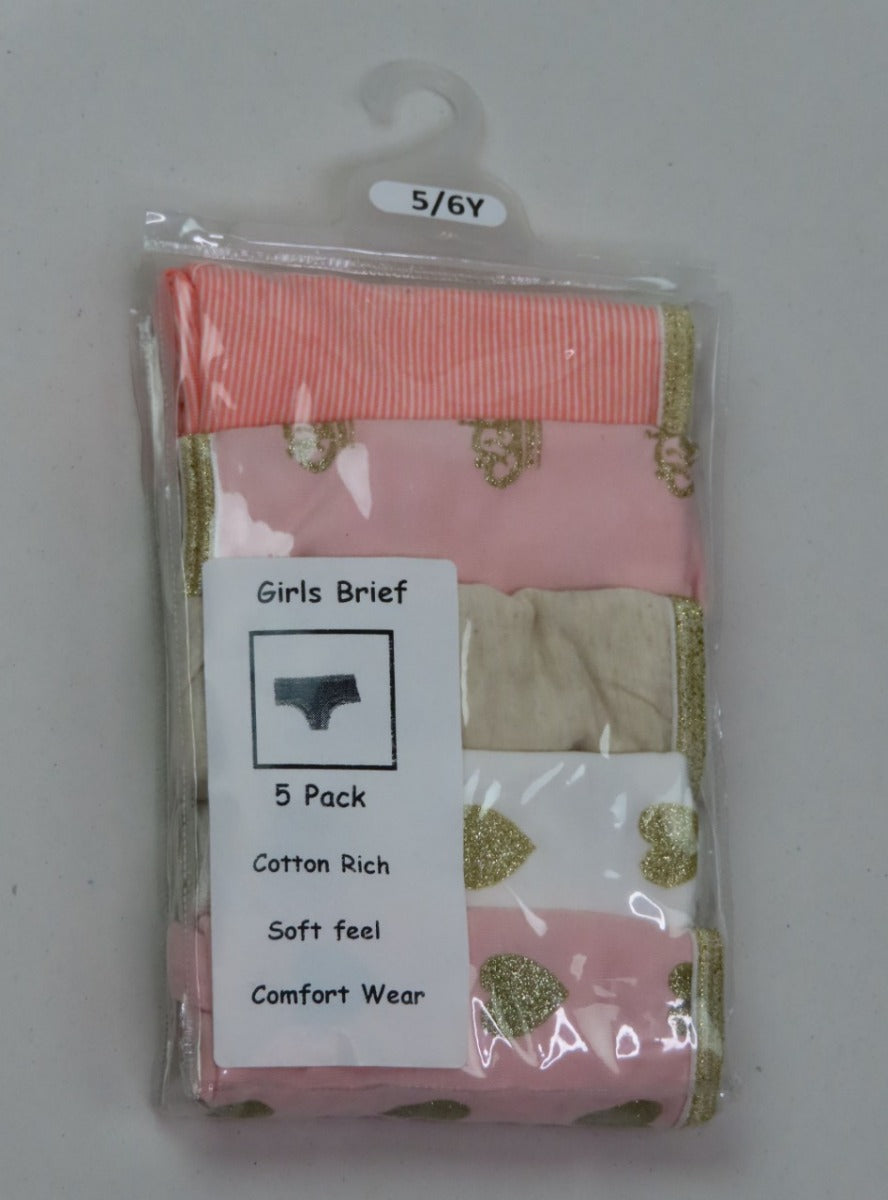 Girls 5 pack Briefs