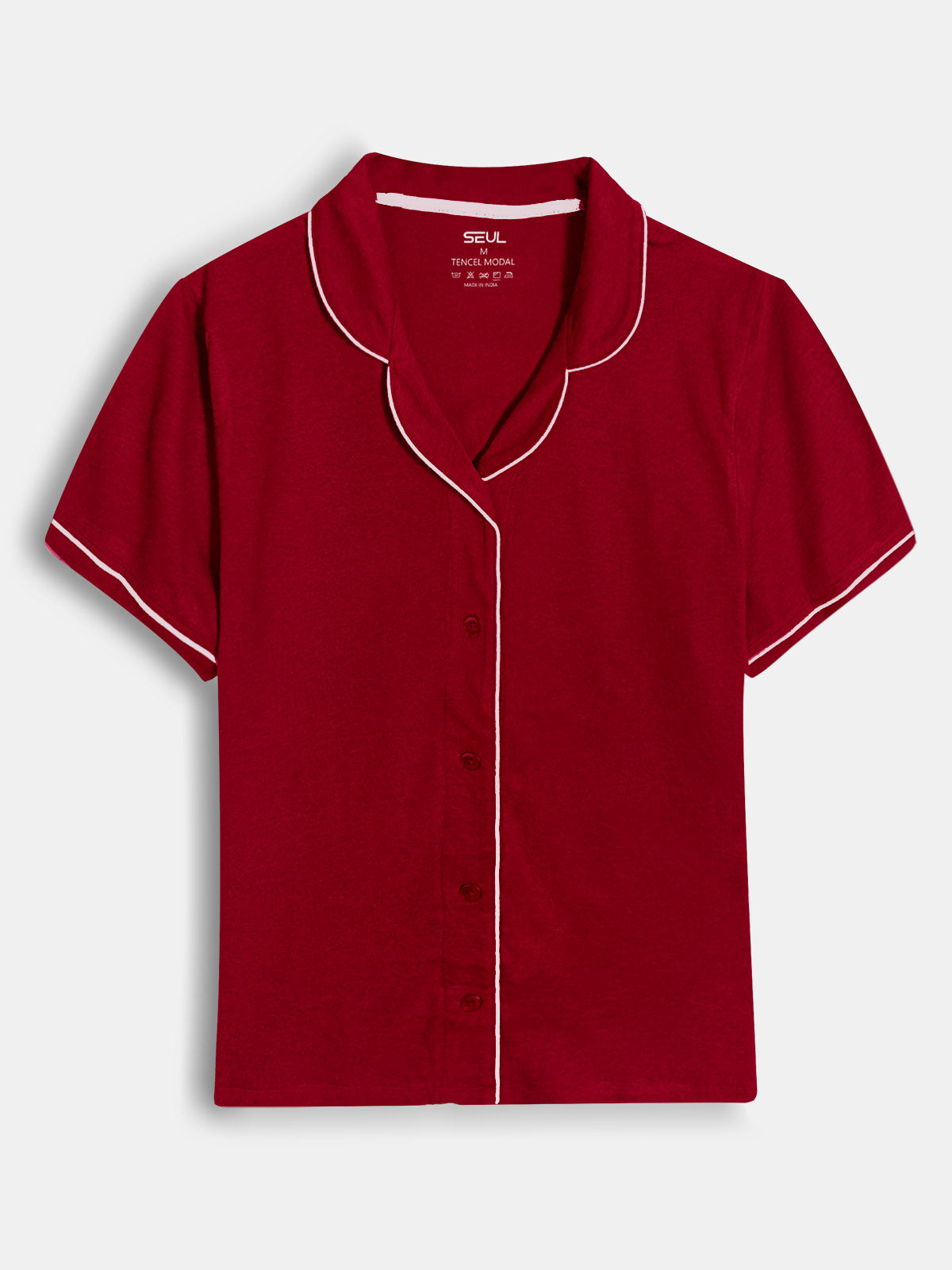 Ladies Sleepwear 3 Pc Set Red