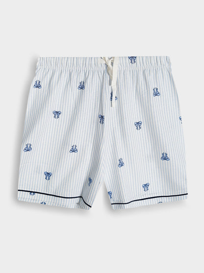 Ladies Sleepwear 3 Pc Set Striped