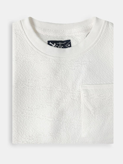 Boys Burnout Oversize Fit Cream Tee