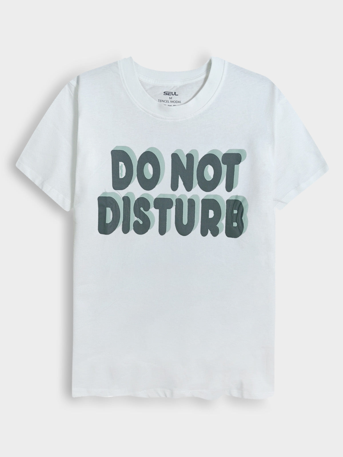 Ladies Printed Shorty Set Off White