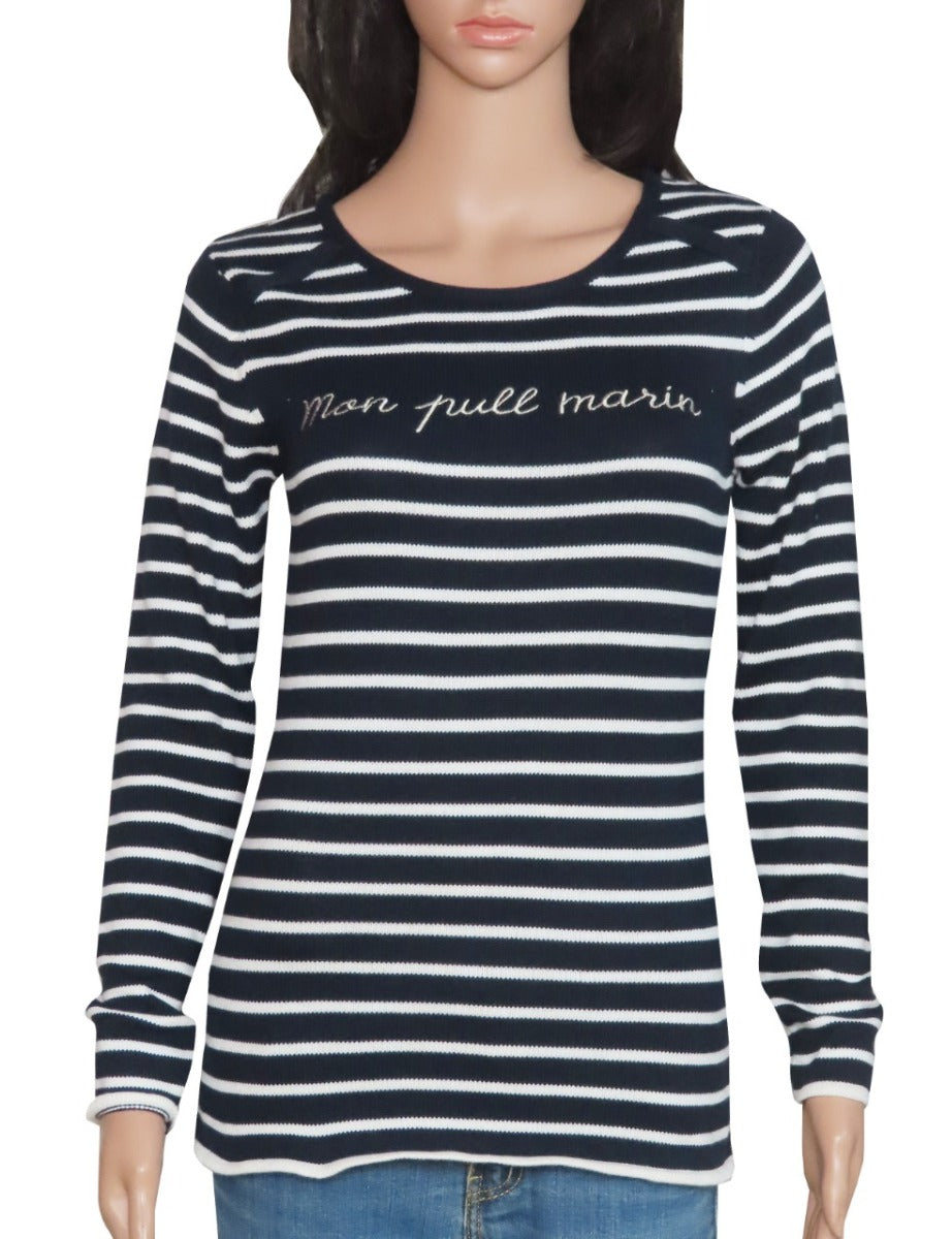 Ladies Striped Sweater