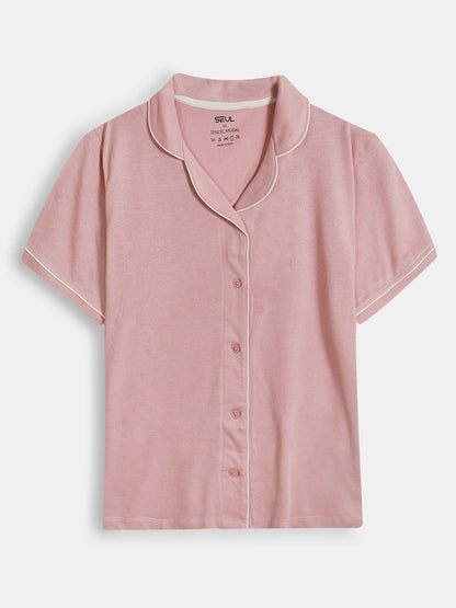 Ladies Sleepwear Shorty Set Pink