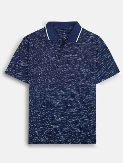 Mens Slub Knit Polo