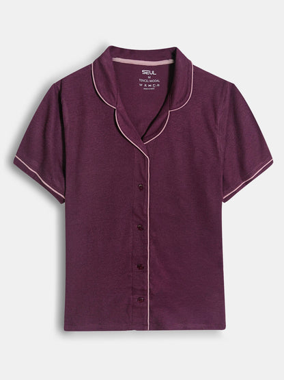 Ladies Sleepwear 3 Pc Set Maroon