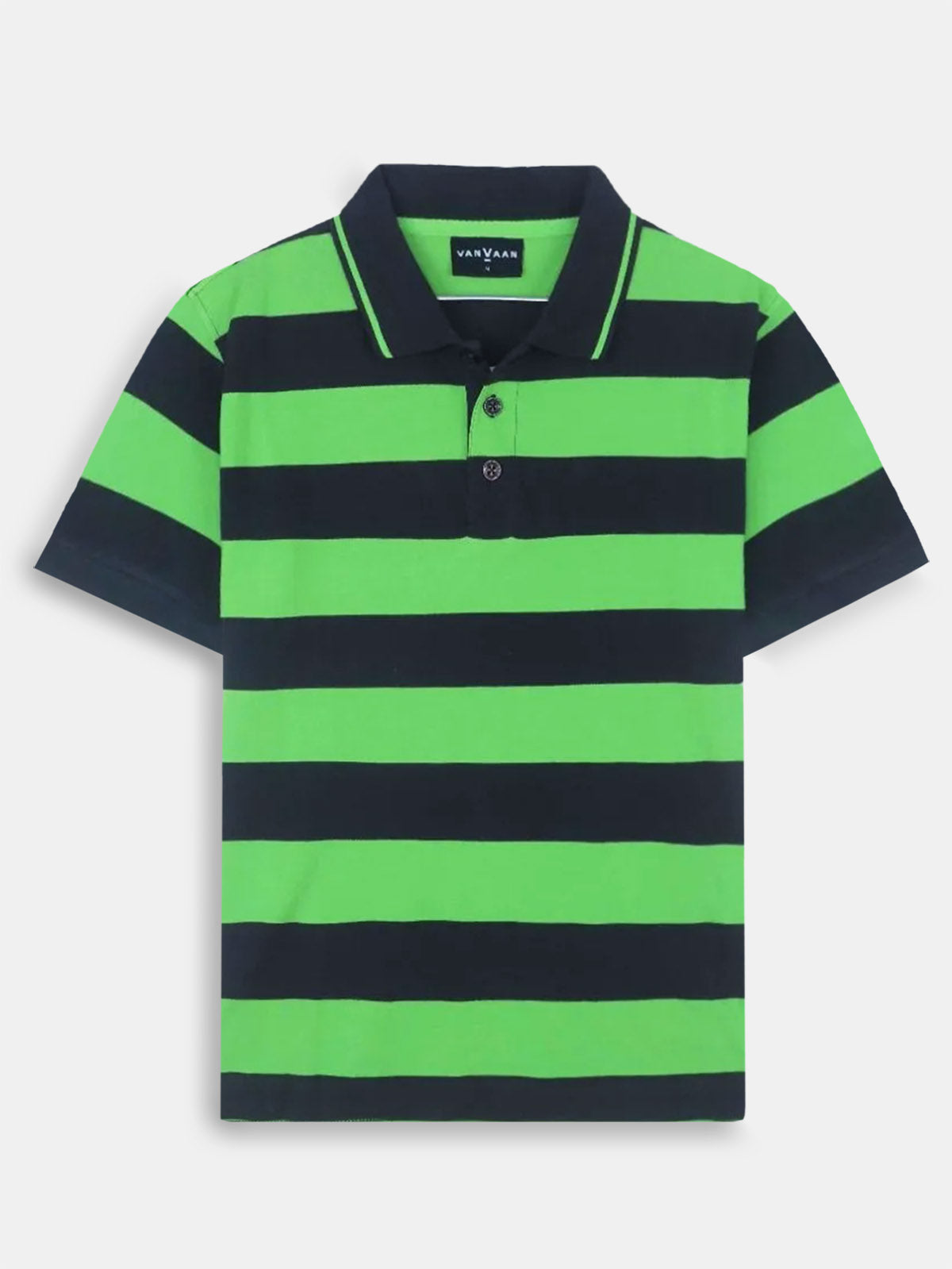 Mens Striped Polo