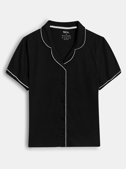 Ladies Sleepwear 3 Pc Set Black