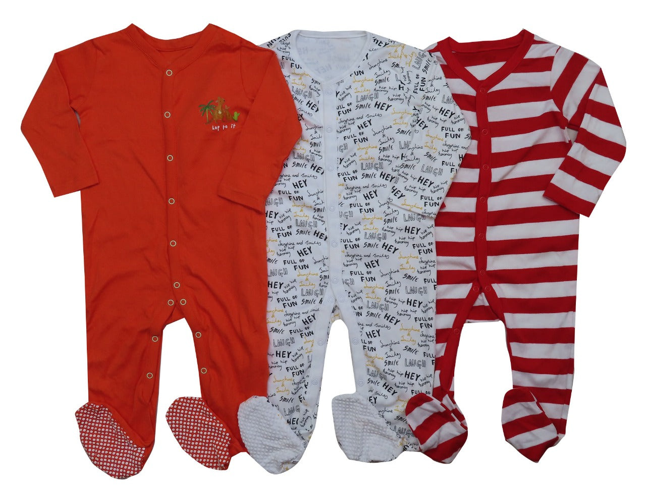 Baby 3 pack Sleepsuits Assorted