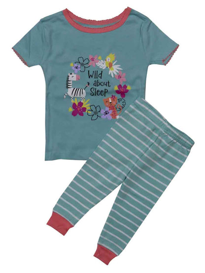 Baby Girls Pyjama Set Mint Green