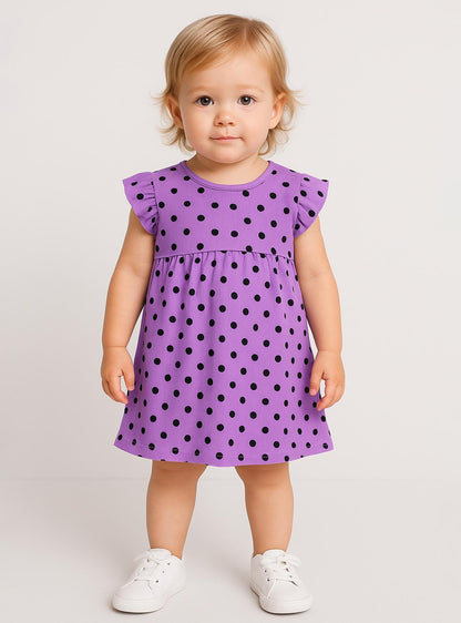 Polka Dot Printed Baby Girls Dress