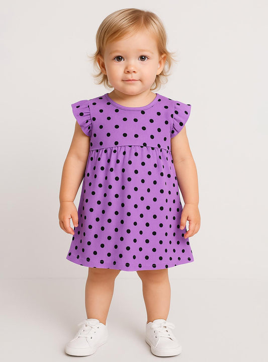 Polka Dot Printed Baby Girls Dress