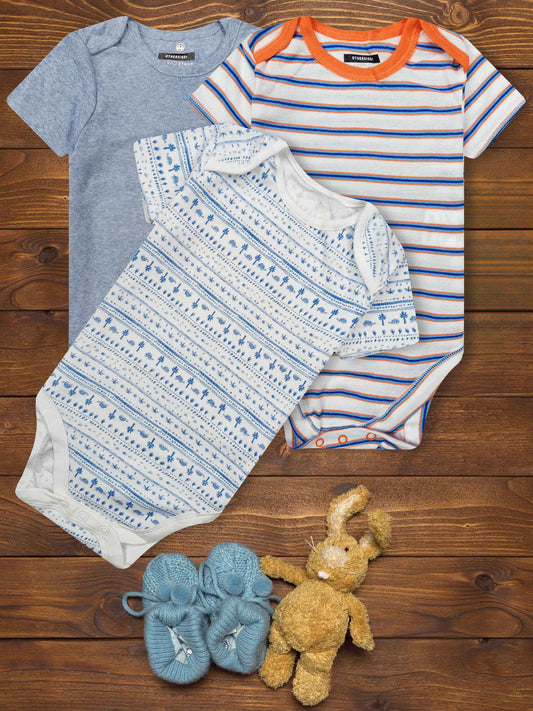 Baby 3 pack S/S Bodysuits | Boys and Girls
