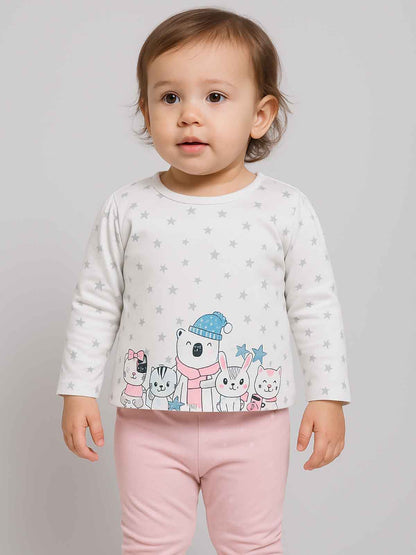 Baby Girls Printed T Shirt