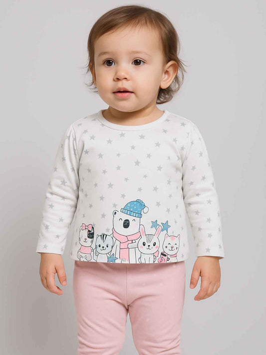 Baby Girls Printed T Shirt