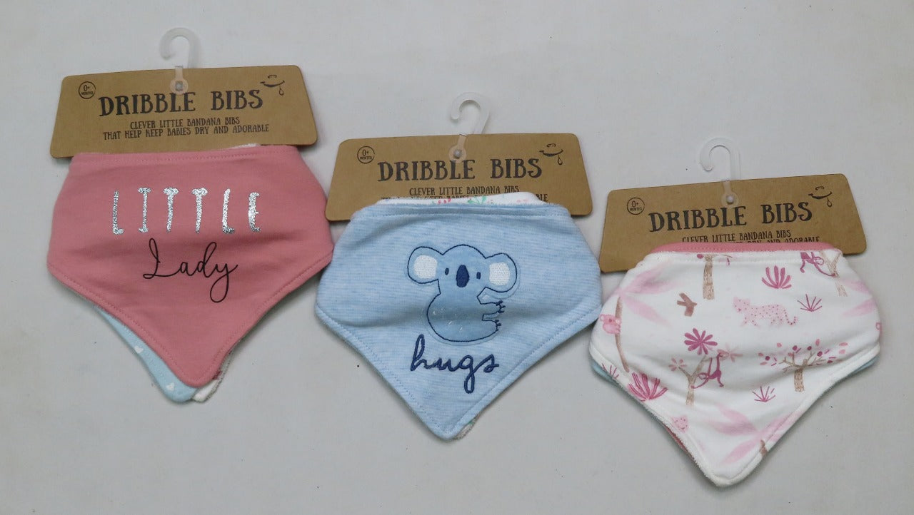 Baby 3 pack Bibs Assorted