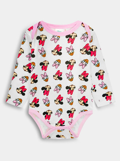 Baby White AOP Bodysuits
