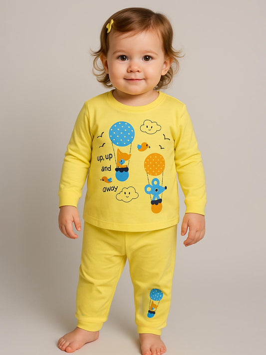Baby Girls Printed Pyjama Set