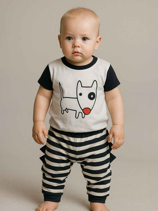 Baby Girls Printed Pyjama Set