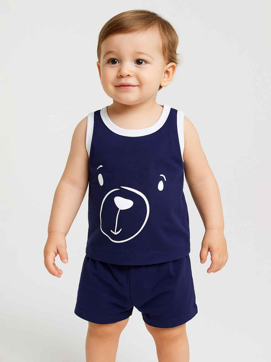 Baby Boys Printed Shorty Set