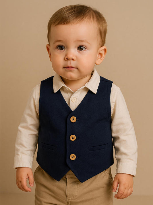 Boys Woven Waist Coat